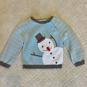 Toddler Snowman Sweater Zubels Size 24 months/ 2 yrs